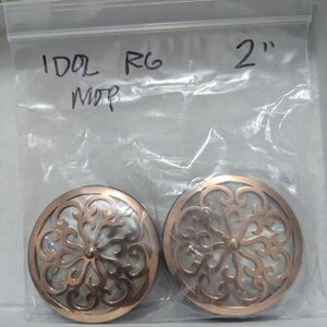 Buddha Jewelry Idol Plugs 2" Rose Gold + Mother Of Pearl